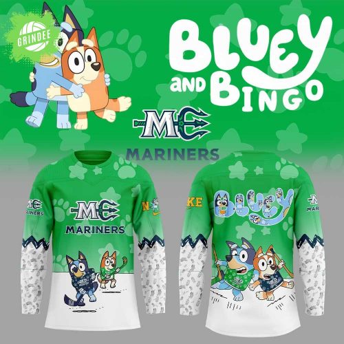 Maine Mariners Bluey and Bingo Hockey Jersey – Limited Edition Crossover Jersey