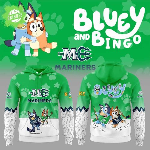 Maine Mariners Bluey and Bingo Hoodie – Kid-Friendly NHL Fans Apparel