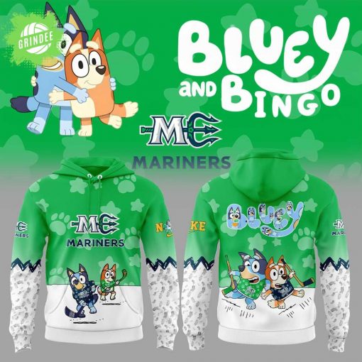 Maine Mariners Bluey and Bingo Hoodie – Kid-Friendly NHL Fans Apparel