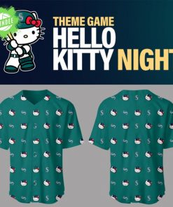 Mariners Baseball 2025 Limited “Mariners x Hello Kitty” Baseball Jersey – Sanrio x MLB Special Jersey