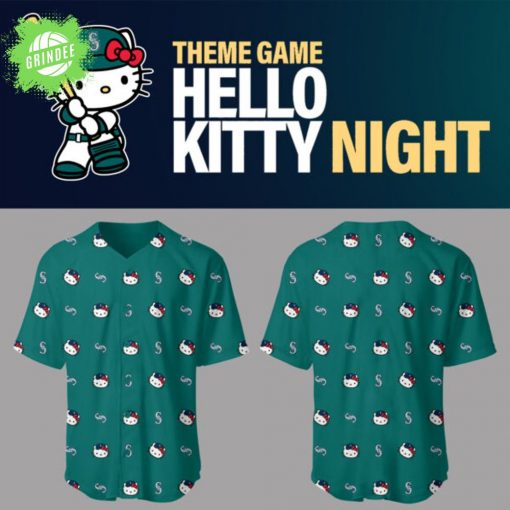 Mariners Baseball 2025 Limited “Mariners x Hello Kitty” Baseball Jersey – Sanrio x MLB Special Jersey