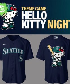 Mariners Baseball 2025 Limited “Mariners x Hello Kitty” Navy Baseball Jersey – Sanrio Sports Fans Edition