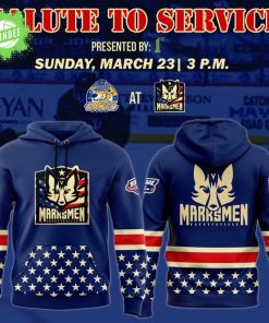 Marksmen x Salute to Service Game Hoodie 2025 Limited Edition – Military Appreciation Hockey Gear