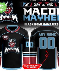 Mayhem x Black Home Hockey Jersey 2025 Limited Edition – Dark Edition NHL Jersey