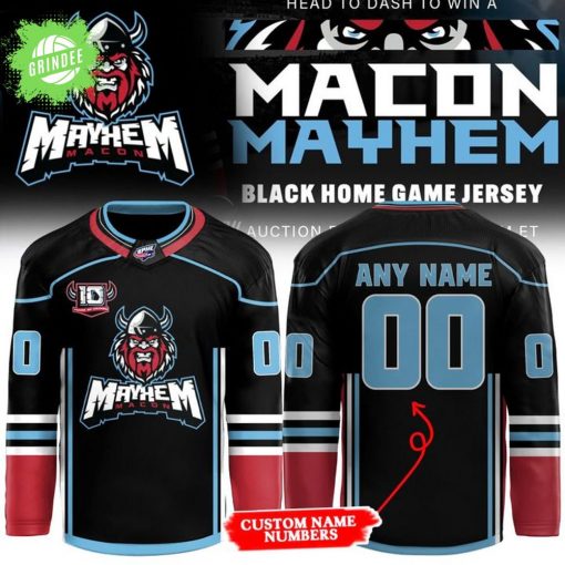 Mayhem x Black Home Hockey Jersey 2025 Limited Edition – Dark Edition NHL Jersey