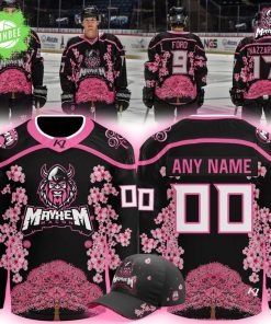 Mayhem x Cherry Blossom Hockey Jersey 2025 Limited Edition – Sakura NHL Special