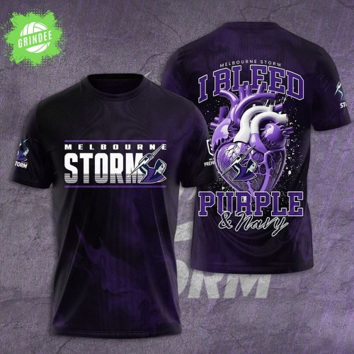 Melbourne Storm 3D T-Shirt Limited Edition