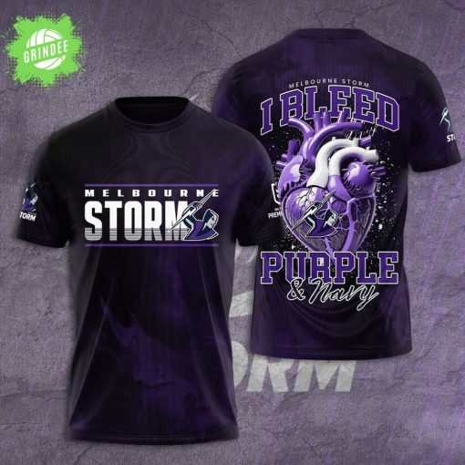 Melbourne Storm 3D T-Shirt Limited Edition