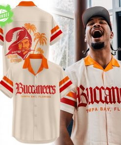 Men’s Duvin Designs Co. Cream Tampa Bay Buccaneers Cabana Button-Up Shirt