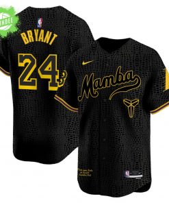 Men’s Los Angeles Lakers Kobe Bryant Mamba Vapor Baseball Jersey – NBA Tribute Jersey