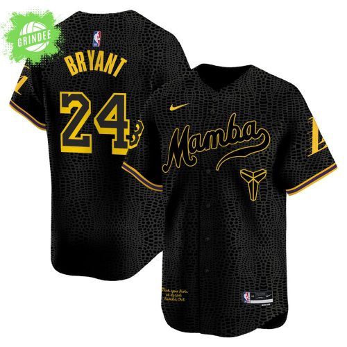 Men’s Los Angeles Lakers Kobe Bryant Mamba Vapor Baseball Jersey – NBA Tribute Jersey