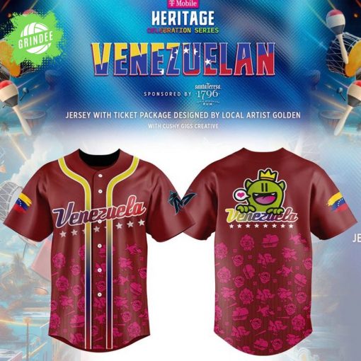 Miami Marlins 2025 Venezuelan Heritage Celebration Jersey