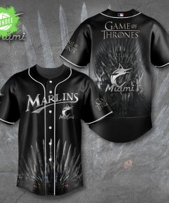 Miami Marlins Game of Thrones Baseball Jersey House Marlins