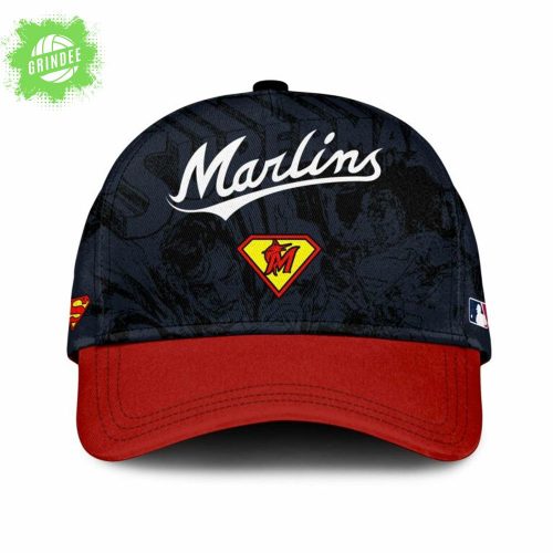 Miami Marlins MLB x Superman Baseball Jersey Editions Limited 2025 – DC Superhero x Baseball Crossover