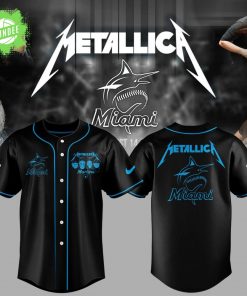 Miami Marlins Metallica Night Baseball Jersey