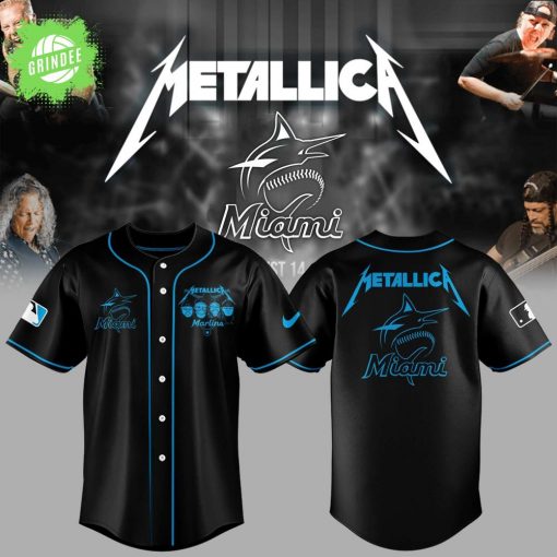 Miami Marlins Metallica Night Baseball Jersey