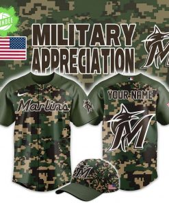 Miami Marlins Military Appreciation Baseball Jersey Combo