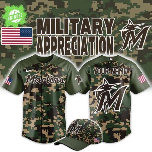 Miami Marlins Military Appreciation Baseball Jersey Combo