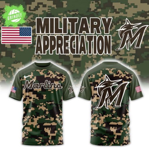 Miami Marlins Military Appreciation Combo T-Shirt