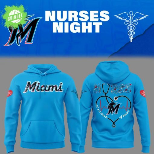 Miami Marlins Nurses Night 2025 Hoodie