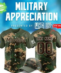 Miami Marlins x 2025 Military Appreciation Night Baseball Jersey Limited Edition