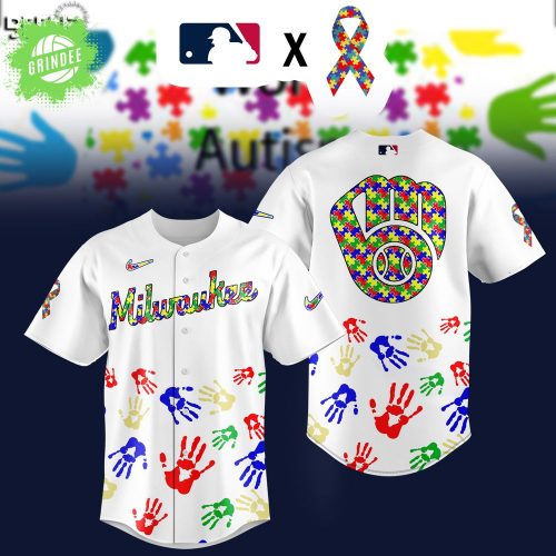 Milwaukee Brewers MLB Autism Awareness Special Edition 2025 Baseball Jersey
