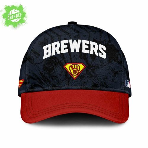 Milwaukee Brewers MLB x Superman Baseball Jersey Editions Limited 2025 – Justice League x MLB Fans Edition