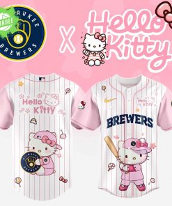 Milwaukee Brewers x Hello Kitty Night 2025 Baseball Jersey Limited Edition