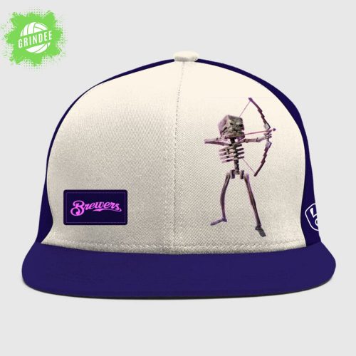 Milwaukee Brewers x Minecraft Movie Skeleton Night Jersey – Limited MLB Edition