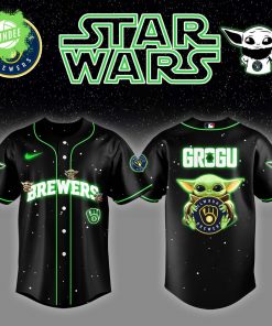 Milwaukee Brewers x Star Wars Grogu Night Jersey – Baby Yoda Game Day Edition