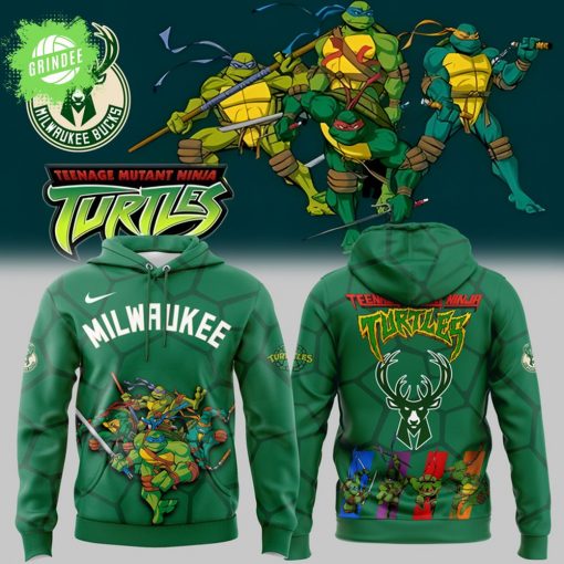 Milwaukee Bucks x Ninja Turtles Night Game Limited Edition Hoodie 2025