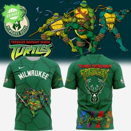 Milwaukee Bucks x Ninja Turtles Night Game Limited Edition T-Shirt 2025