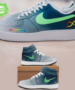 Minnesota Timberwolves Autism Acceptance Month AJ1 Sneakers