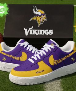 Minnesota Vikings Personalized AForce1 Sneakers Gift for Fans