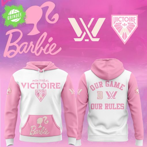 Montreal Victoire x Barbie Limited Edition 2025 Hoodie – Collector’s Women’s Hockey Apparel