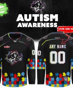 Motor City Rockers x Autism Awareness Hockey Jersey 2025 – Supporting Autism Awareness