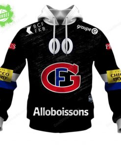 NL Hockey Fribourg-Gottéron Home Jersey Style Hoodie