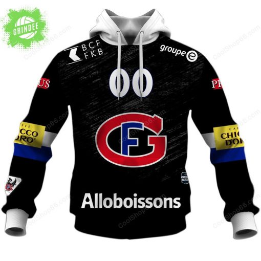NL Hockey Fribourg-Gottéron Home Jersey Style Hoodie