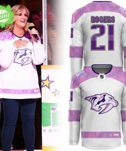 Nashville Predators Lexi Rogers Hockey Jersey 2025 Limited