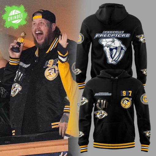 Nashville Predators x Jelly Roll 2025 Hoodie – Music x Hockey Collaboration