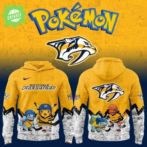 Nashville Predators x Pokémon Hoodie – Limited Edition Anime Crossover Apparel