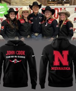 Nebraska Basketball John Cook Roping Classic Limited Black Hoodie