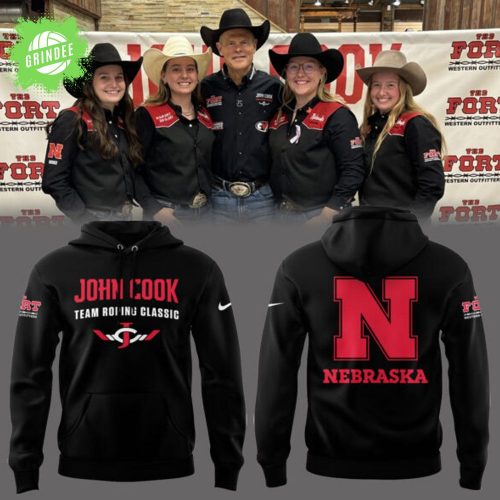 Nebraska Basketball John Cook Roping Classic Limited Black Hoodie