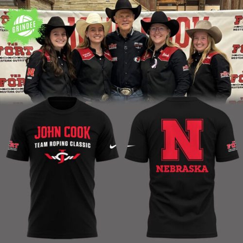 Nebraska Basketball John Cook Roping Classic Limited Black T-Shirt