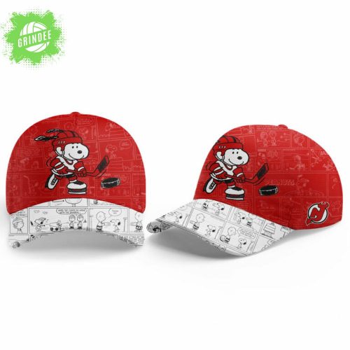 New Jersey Devils 75th Anniversary of Peanuts Custom Name 2025 Hockey Jersey – Snoopy x NHL Crossover
