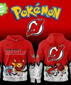 New Jersey Devils x Pokémon New Hoodie – Anime x NHL Special Edition Apparel