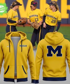 New Uniform Michigan Wolverines Zip Hoodie 2025