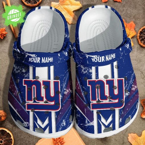 New York Giants Custom Name Clogs Shoes Gift for Fans