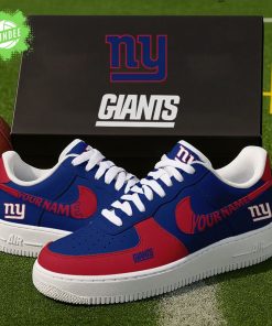 New York Giants Personalized AForce1 Sneakers Gift for Fans
