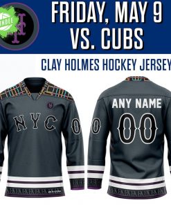 New York Mets Clay Holmes Hockey Jersey 2025 Edition